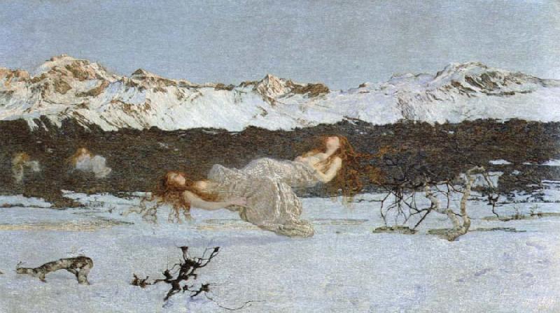 Giovanni Segantini the punishment of lust